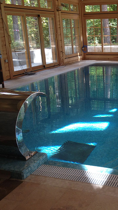 монтаж бассейнов